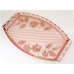 Walther Glass Pink WALTRAUT Vanity Tray #1151130