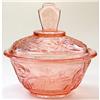 Image 1 : Walther Glass Pink WALTRAUT Powder Jar #1151132