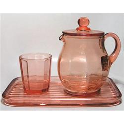 NMV Pink Depression Glass Guest Set #1151202