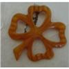 Vintage Butterscotch 4 Leaf Clover Bakelite #1151237