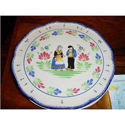 French Divider hand painted plate by Pornic #1151326