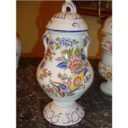 French Apothecary pot signed by artist #1151331