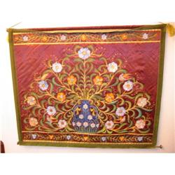 Signed Floral hand painted Tapestry!  #1151427