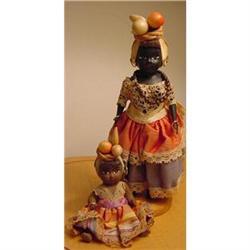 Doll Black Island Dolls Mother and Baby #1151574