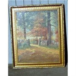 Original Arthur Heukell oil on canvas landscape#1151631