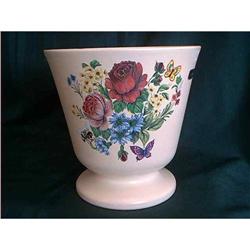 Haeger Vase Planter With Flowers #1151689