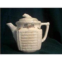 Porcelier Log Cabin Teapot #1151727