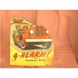 Vintage Coloring Book 1948  Firemen Fire Truck #1151740