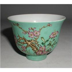 Antique Chinese 19th C. Famille Rose Cup #1168106