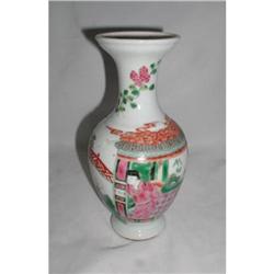 Nice 19th c. Chinese famille rose figure vase #1168108