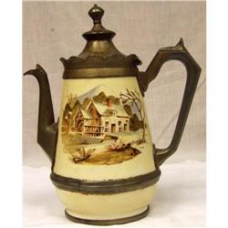 PEWETER  GRANITE COFFEE POT #1168402