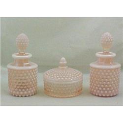 Duncan Pink Opalescent Hobnail Perfume Vanity #1168431