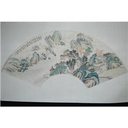 20th Century Chinese Fan Painting #1168471