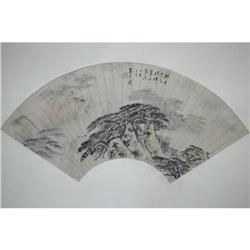 20th Century Chinese Fan Painting #1168472