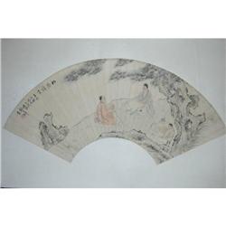 20th Century Chinese Fan Painting #1168474