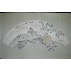 20th Century Chinese Fan Painting #1168476