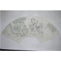 20th Century Chinese Fan Painting #1168477