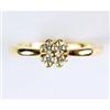 Image 1 : 14K GOLD DIAMOND ENGAGEMENT RING .16 CARATS #1168577