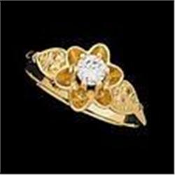 14K GOLD RING w DIAMOND ANTIQUE STYLE #1168595