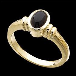 14k Gold Ring  BLACK ONYX  1 CARAT! #1168604