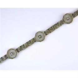 Filigree  Bracelet Camphor Glass  DIAMONDS #1168606