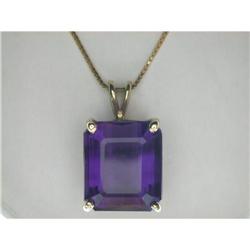 Gold Pendant AMETHYST 8 CARATS! ! #1168616