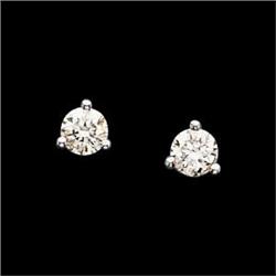 WhiteGold DIAMOND Earrings .20 CARATS! #1168620