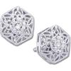 Image 1 : WhiteGold Filigree DIAMOND EARRINGS #1168624