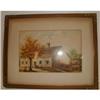 Image 1 : 1863 FOLK ART PAINTING  OF AUSTRIAN SCHOOLHOUSE#1168653