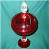 Image 1 : Pairpoint Ruby Compote  with Control Bubble #1168714