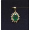 Image 1 : GENUINE 3.48 CTW EMERALD AND DIAMOND CLASSIC #1168735