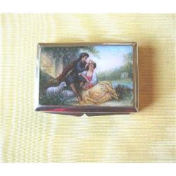 19thC. STERLING GERMAN  ROMANTIC LOVERS  BOX  #1168744