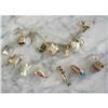 Image 1 : ANTIQUE STERLING (17) MOVABLE CHARMS BRACELET #1168761