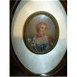 Miniature Hand Painted Portrait of an Elegant #1168779