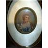 Image 1 : Miniature Hand Painted Portrait of an Elegant #1168779