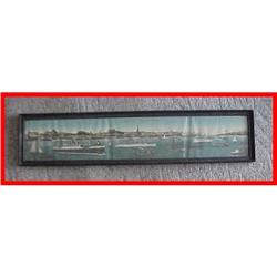 Panorama of  Hamburg  Germany Ship Port Print #1168849