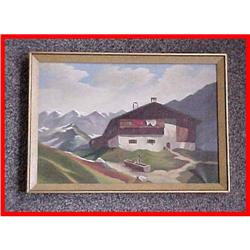 Signed Mangold Landscape Original Oil Painting #1168853