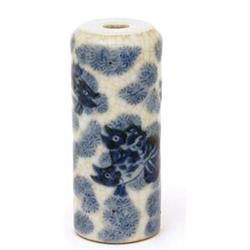 Old Chinese Blue & White Crackle Snuff Bottle #1168928