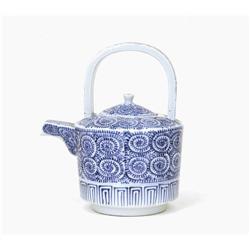 Old Japanese Blue & White Imari Teapot  #1168970