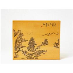 Chinese Bamboo Box w Chirography #1168972