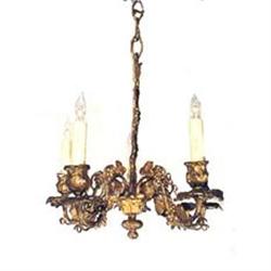 Antigue Grape Vine Gilt Bronze Chandelier #1168991