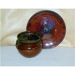 Ben Owen, Signed Master Potter, NC  Covered Pot#1169321