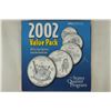 Image 1 : 2002 VALUE PACK ALL 5 STATE QUARTERS ON INFO