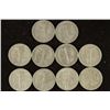 Image 2 : 10 ASSORTED 1930'S & 40'S MERCURY DIMES