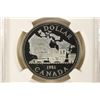 Image 1 : 1981 CANADA TRANS-CANADA RAILWAY SILVER DOLLAR