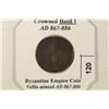Image 3 : 867-886 A.D. CROWNED BASIL I BYZANTINE EMPIRE COIN