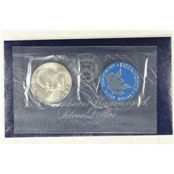 1974-S IKE SILVER DOLLAR (BLUE PACK)