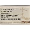 Image 3 : 2010 CANADA COLORIZED LUCKY LOONIE SILVER DOLLAR