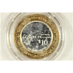 CASINO $10 SILVER TOKEN (UNC) WYNN RESORT AND