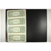 Image 2 : UNCUT SHEET OF 4-2003-A $1 FRN'S CRISP UNC